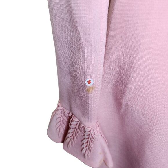 Vintage 60 Bleeker Street Mod Dress Womens Small Pink Fitted Sleeves - Picture 2 of 10